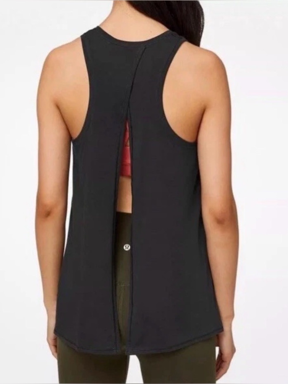 Lululemon All Tied Up Tank Top Open Spilt Back Size 6